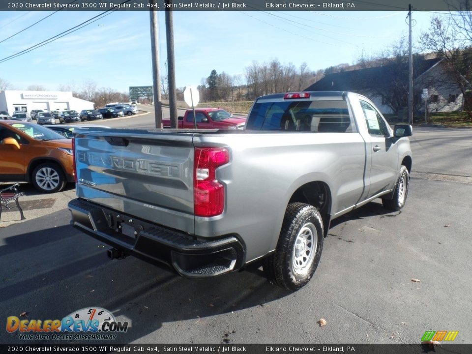 2020 Chevrolet Silverado 1500 WT Regular Cab 4x4 Satin Steel Metallic / Jet Black Photo #6