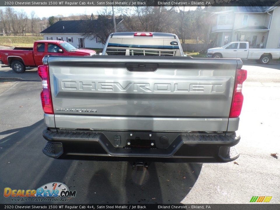 2020 Chevrolet Silverado 1500 WT Regular Cab 4x4 Satin Steel Metallic / Jet Black Photo #7
