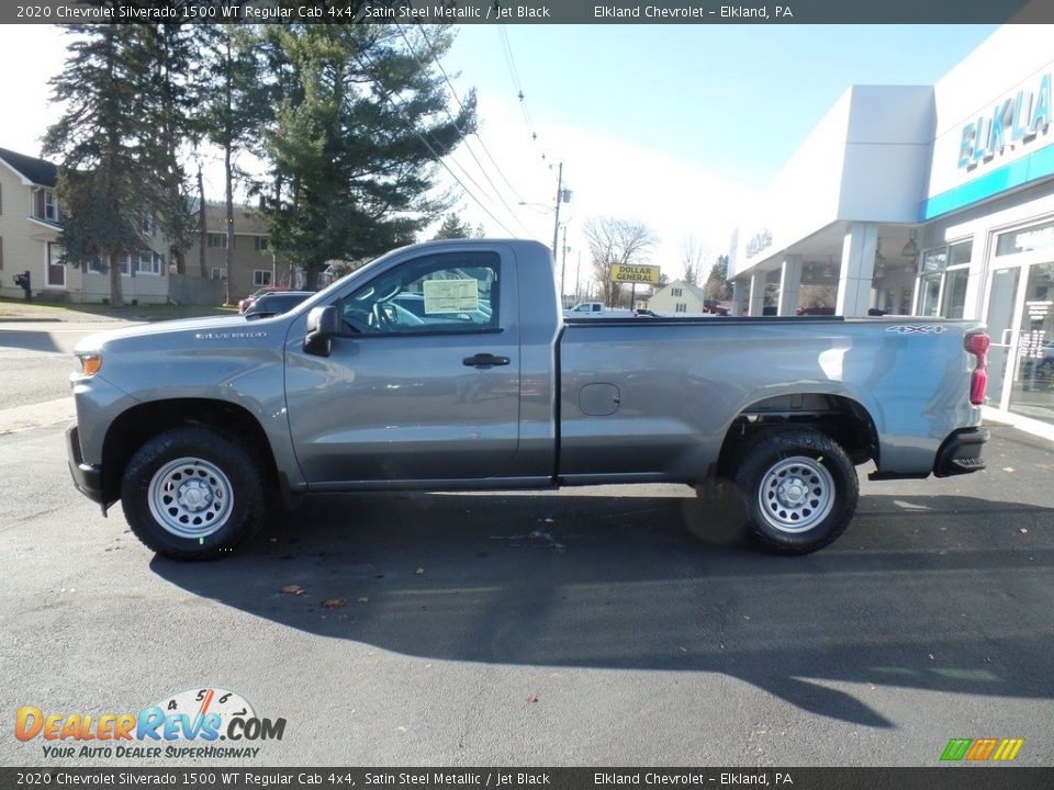2020 Chevrolet Silverado 1500 WT Regular Cab 4x4 Satin Steel Metallic / Jet Black Photo #9