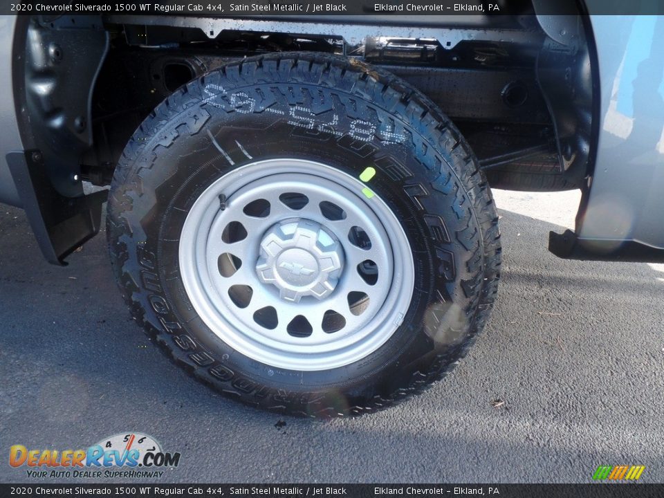 2020 Chevrolet Silverado 1500 WT Regular Cab 4x4 Satin Steel Metallic / Jet Black Photo #10