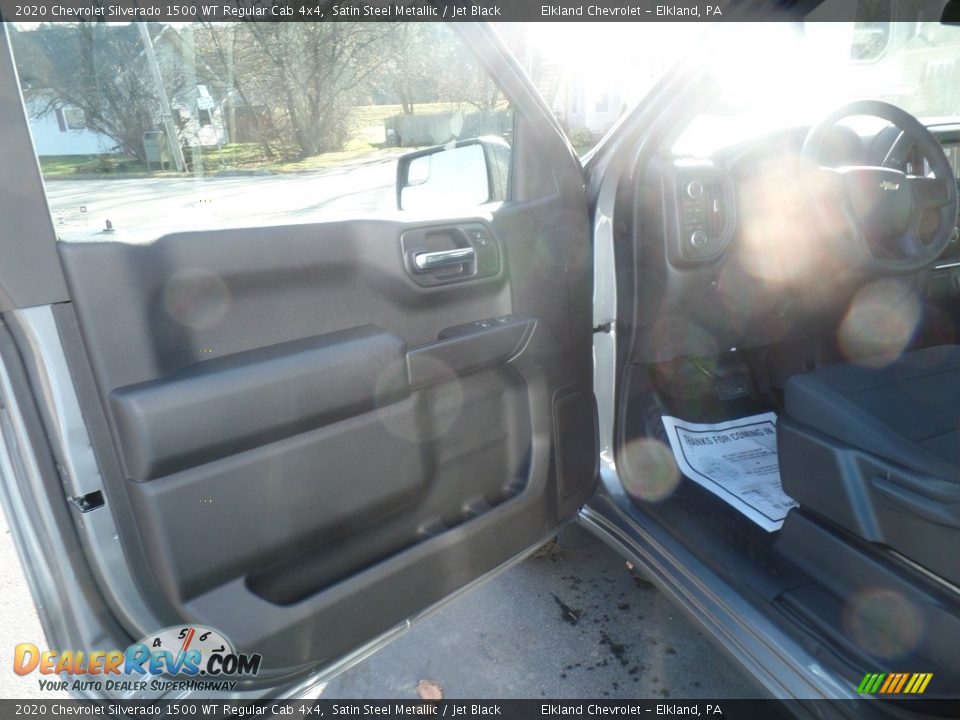 2020 Chevrolet Silverado 1500 WT Regular Cab 4x4 Satin Steel Metallic / Jet Black Photo #12