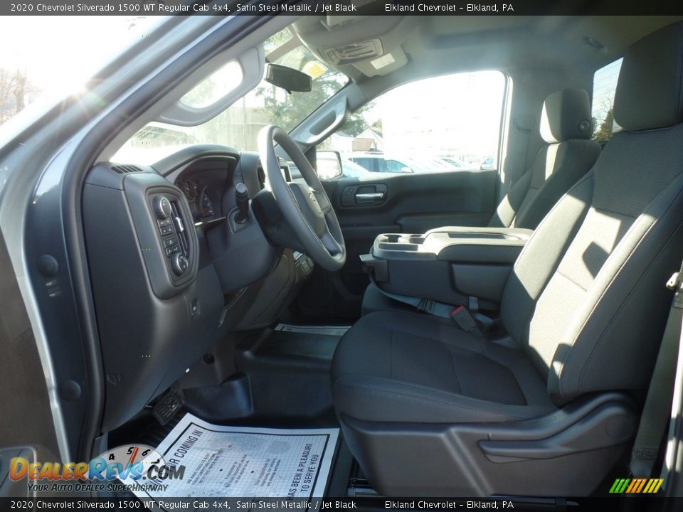 2020 Chevrolet Silverado 1500 WT Regular Cab 4x4 Satin Steel Metallic / Jet Black Photo #14