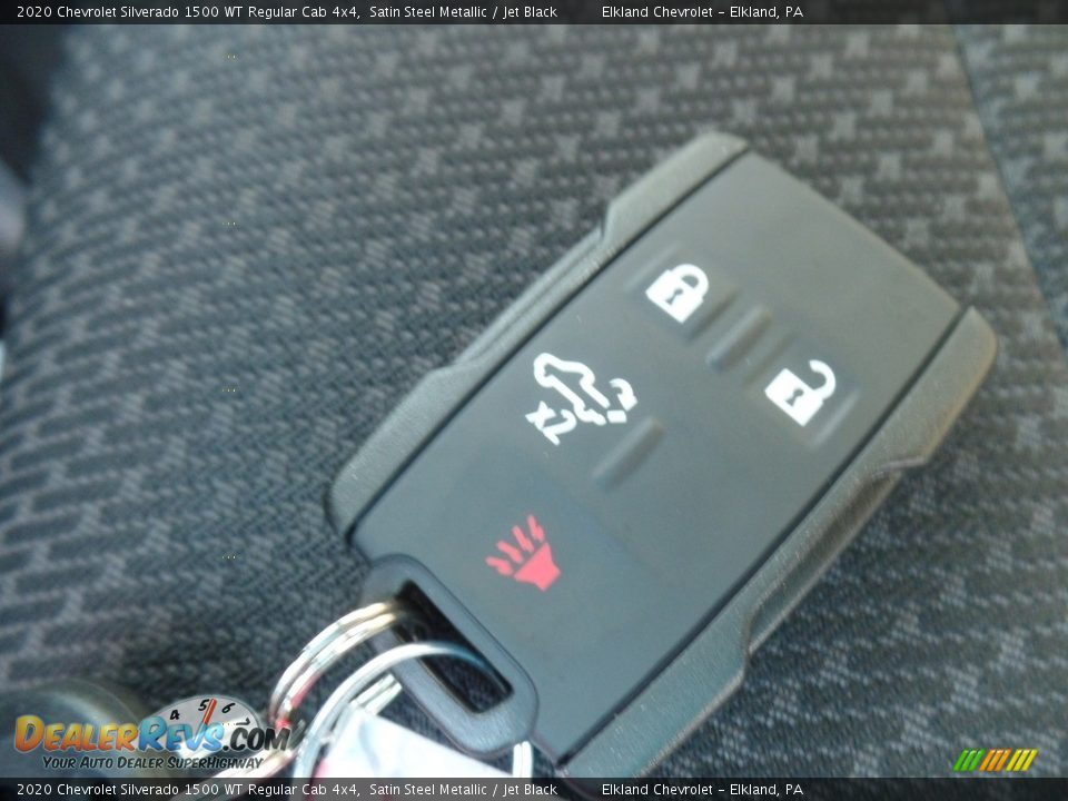 2020 Chevrolet Silverado 1500 WT Regular Cab 4x4 Satin Steel Metallic / Jet Black Photo #16