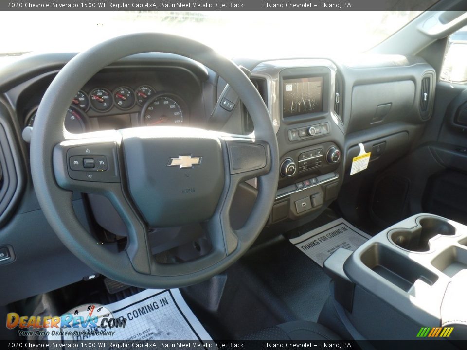 2020 Chevrolet Silverado 1500 WT Regular Cab 4x4 Satin Steel Metallic / Jet Black Photo #17