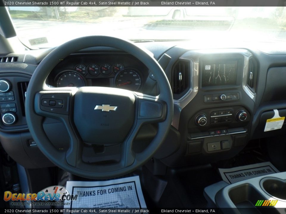 2020 Chevrolet Silverado 1500 WT Regular Cab 4x4 Satin Steel Metallic / Jet Black Photo #18