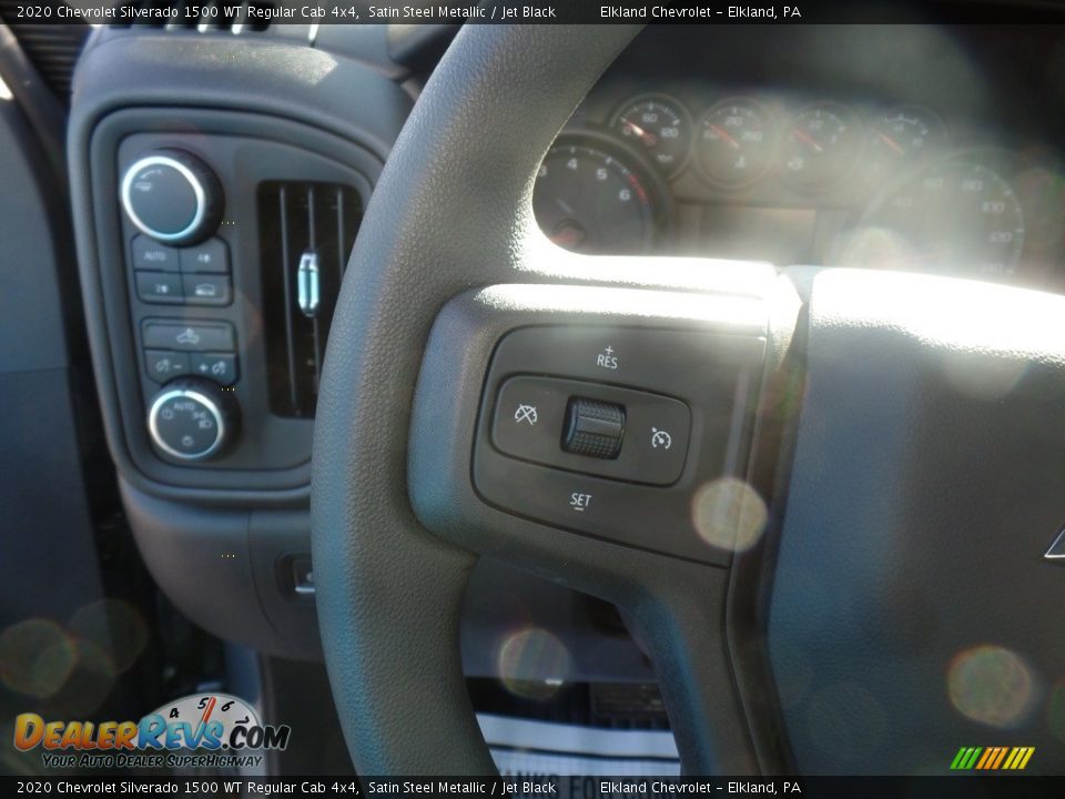 2020 Chevrolet Silverado 1500 WT Regular Cab 4x4 Satin Steel Metallic / Jet Black Photo #19
