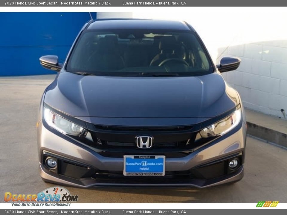 2020 Honda Civic Sport Sedan Modern Steel Metallic / Black Photo #3