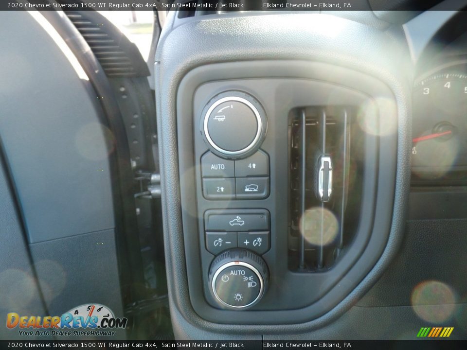 2020 Chevrolet Silverado 1500 WT Regular Cab 4x4 Satin Steel Metallic / Jet Black Photo #20