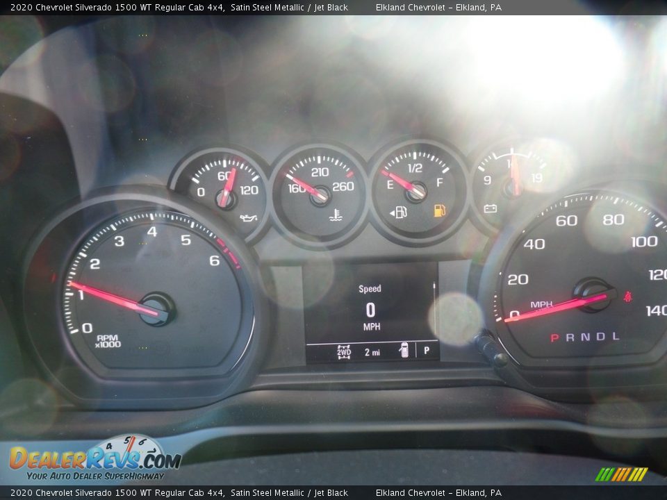 2020 Chevrolet Silverado 1500 WT Regular Cab 4x4 Satin Steel Metallic / Jet Black Photo #21