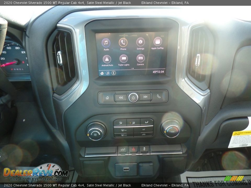 2020 Chevrolet Silverado 1500 WT Regular Cab 4x4 Satin Steel Metallic / Jet Black Photo #22