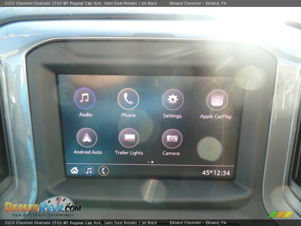 2020 Chevrolet Silverado 1500 WT Regular Cab 4x4 Satin Steel Metallic / Jet Black Photo #23
