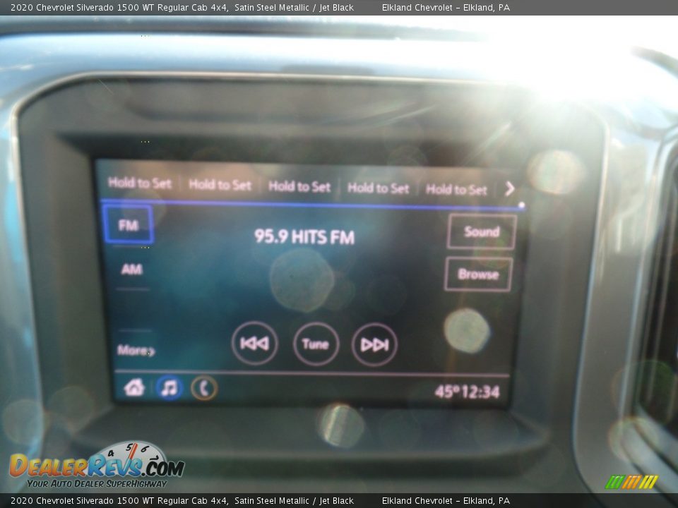2020 Chevrolet Silverado 1500 WT Regular Cab 4x4 Satin Steel Metallic / Jet Black Photo #24