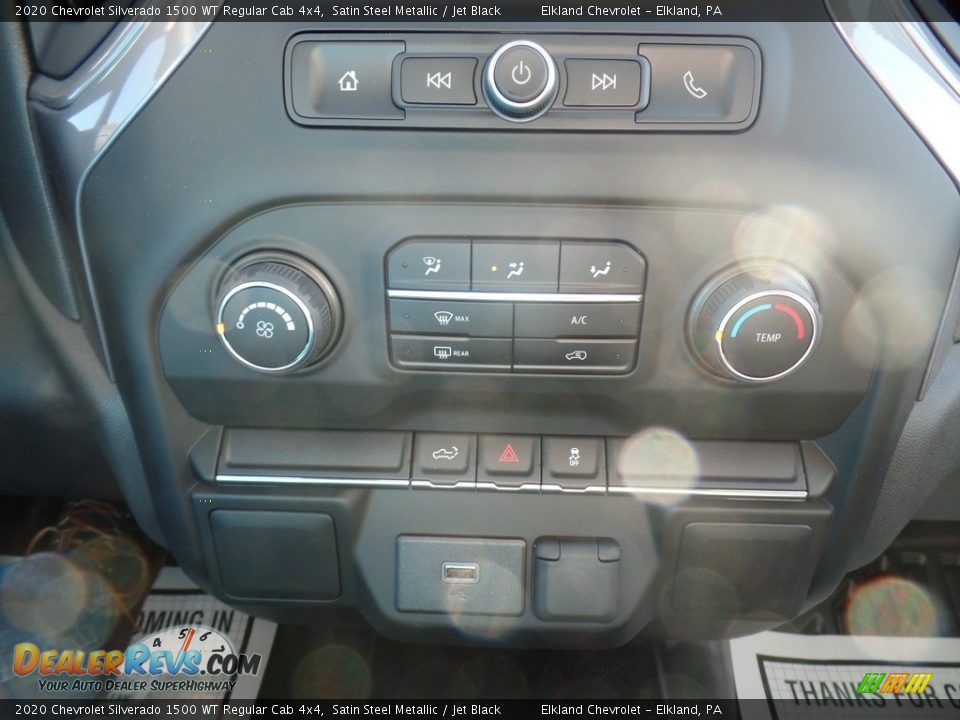 2020 Chevrolet Silverado 1500 WT Regular Cab 4x4 Satin Steel Metallic / Jet Black Photo #26
