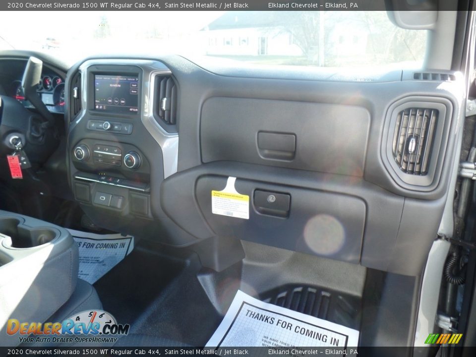 2020 Chevrolet Silverado 1500 WT Regular Cab 4x4 Satin Steel Metallic / Jet Black Photo #33