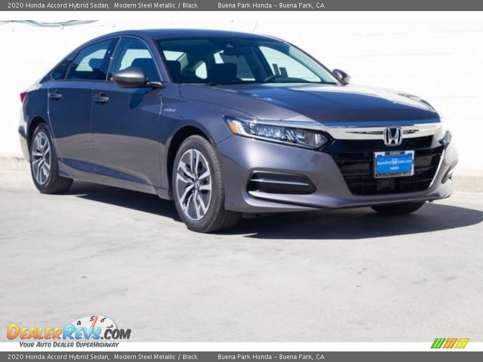 2020 Honda Accord Hybrid Sedan Modern Steel Metallic / Black Photo #1