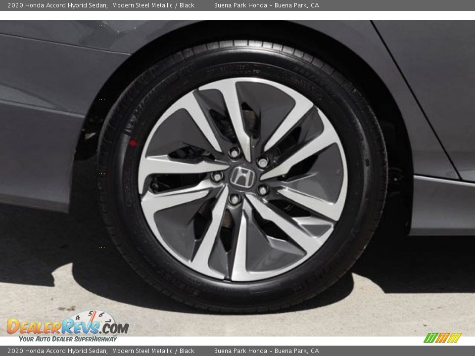 2020 Honda Accord Hybrid Sedan Modern Steel Metallic / Black Photo #11