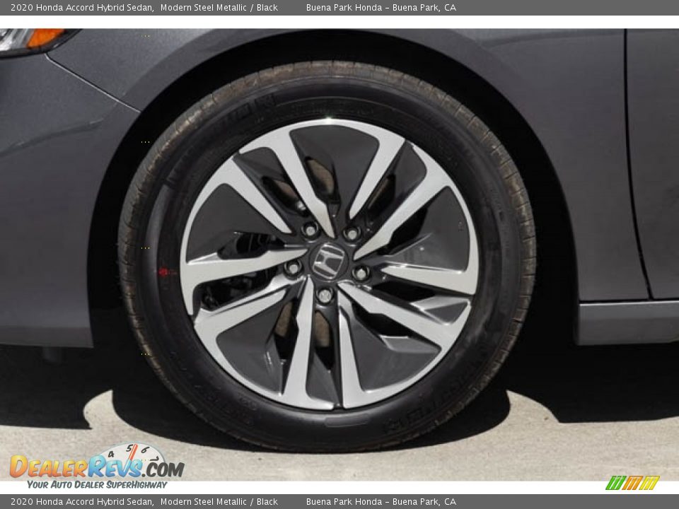 2020 Honda Accord Hybrid Sedan Modern Steel Metallic / Black Photo #13