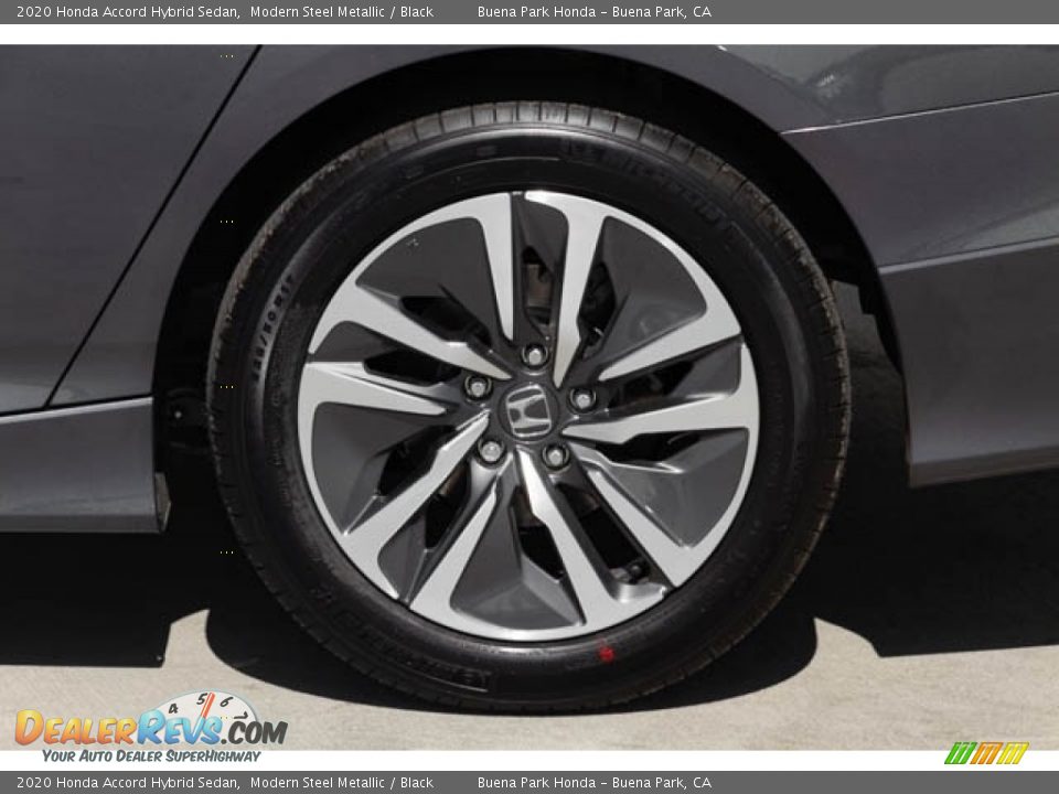 2020 Honda Accord Hybrid Sedan Modern Steel Metallic / Black Photo #14