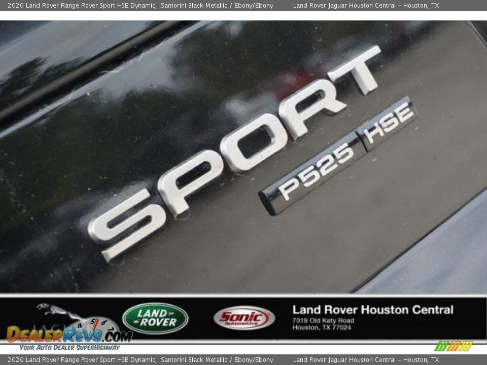 2020 Land Rover Range Rover Sport HSE Dynamic Santorini Black Metallic / Ebony/Ebony Photo #6