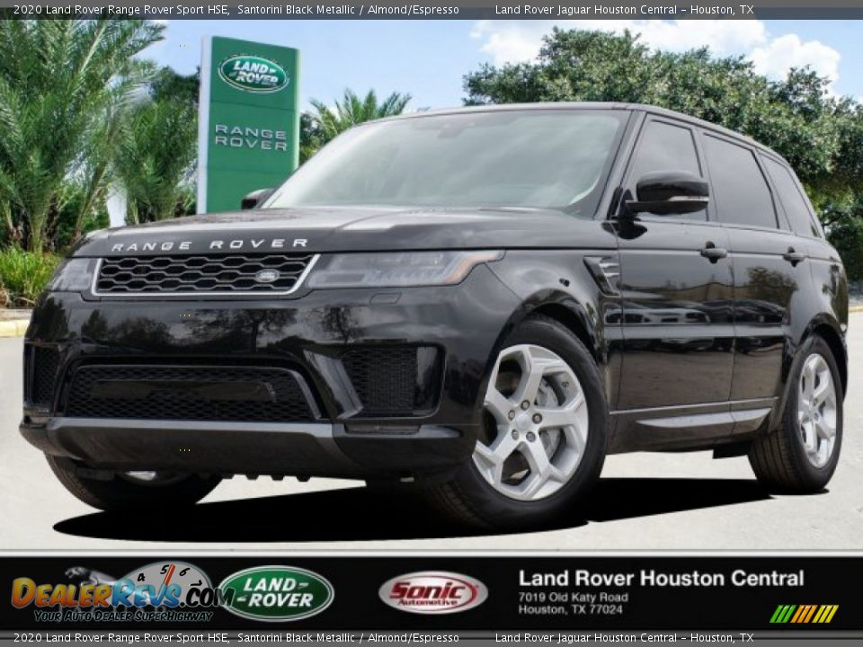 2020 Land Rover Range Rover Sport HSE Santorini Black Metallic / Almond/Espresso Photo #1