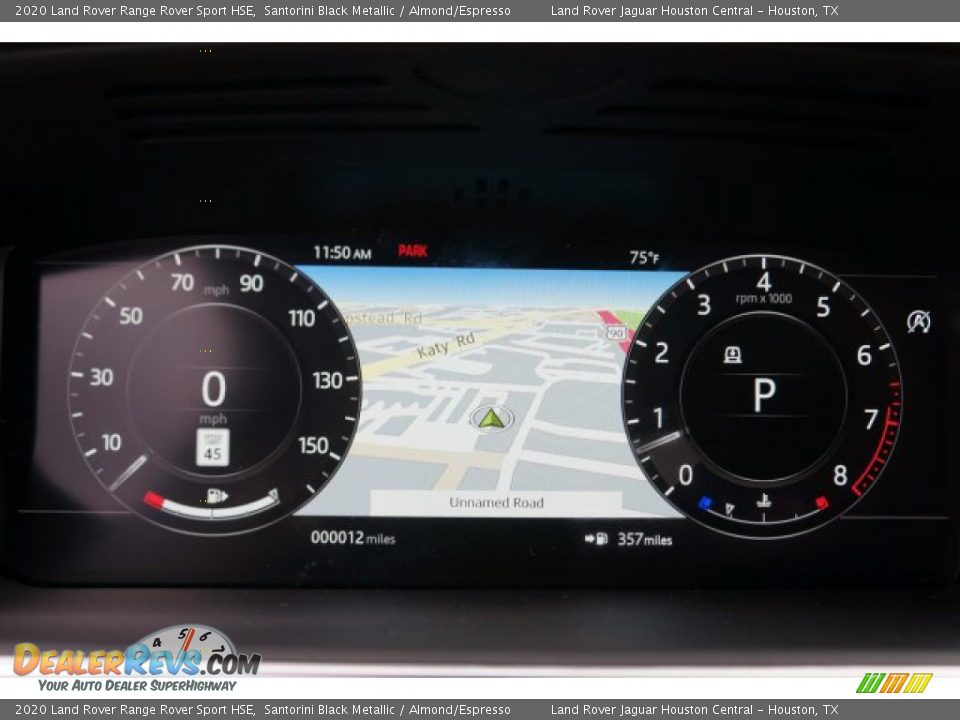 2020 Land Rover Range Rover Sport HSE Santorini Black Metallic / Almond/Espresso Photo #13