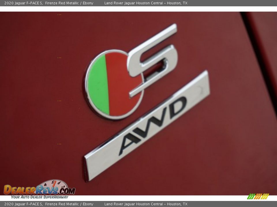 2020 Jaguar F-PACE S Firenze Red Metallic / Ebony Photo #7