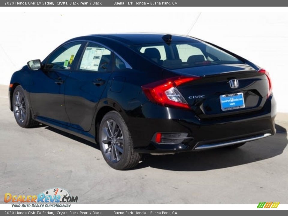 2020 Honda Civic EX Sedan Crystal Black Pearl / Black Photo #2