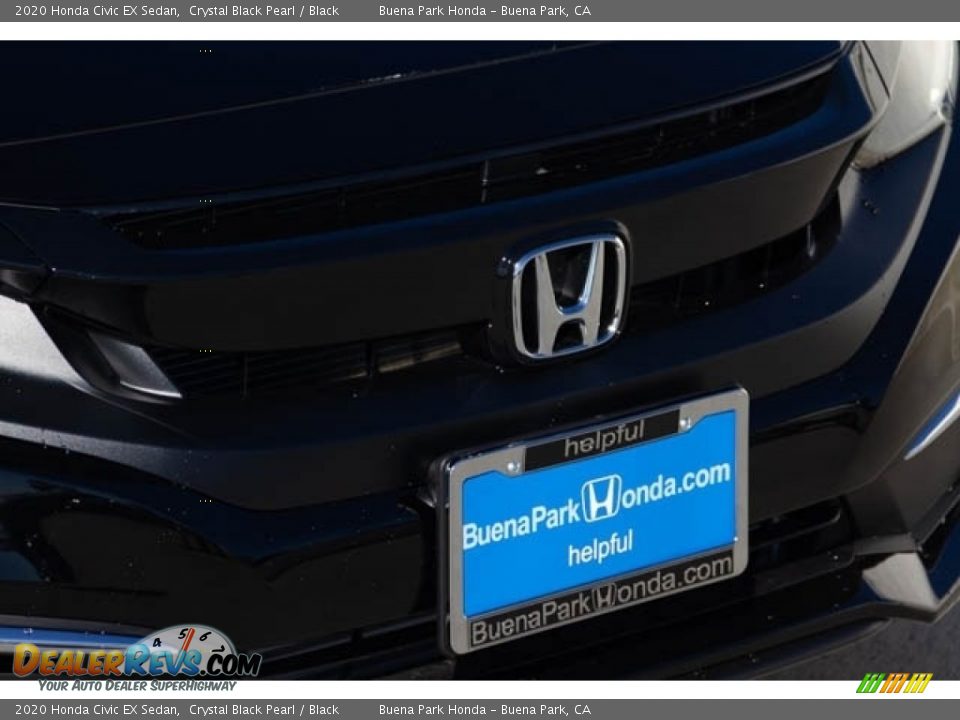 2020 Honda Civic EX Sedan Crystal Black Pearl / Black Photo #4