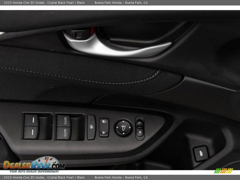 2020 Honda Civic EX Sedan Crystal Black Pearl / Black Photo #36