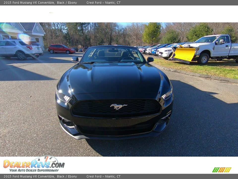2015 Ford Mustang V6 Convertible Black / Ebony Photo #2
