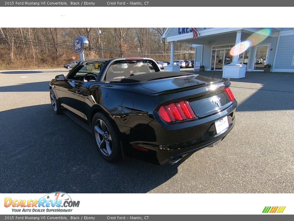 2015 Ford Mustang V6 Convertible Black / Ebony Photo #5