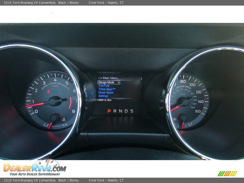 2015 Ford Mustang V6 Convertible Black / Ebony Photo #13