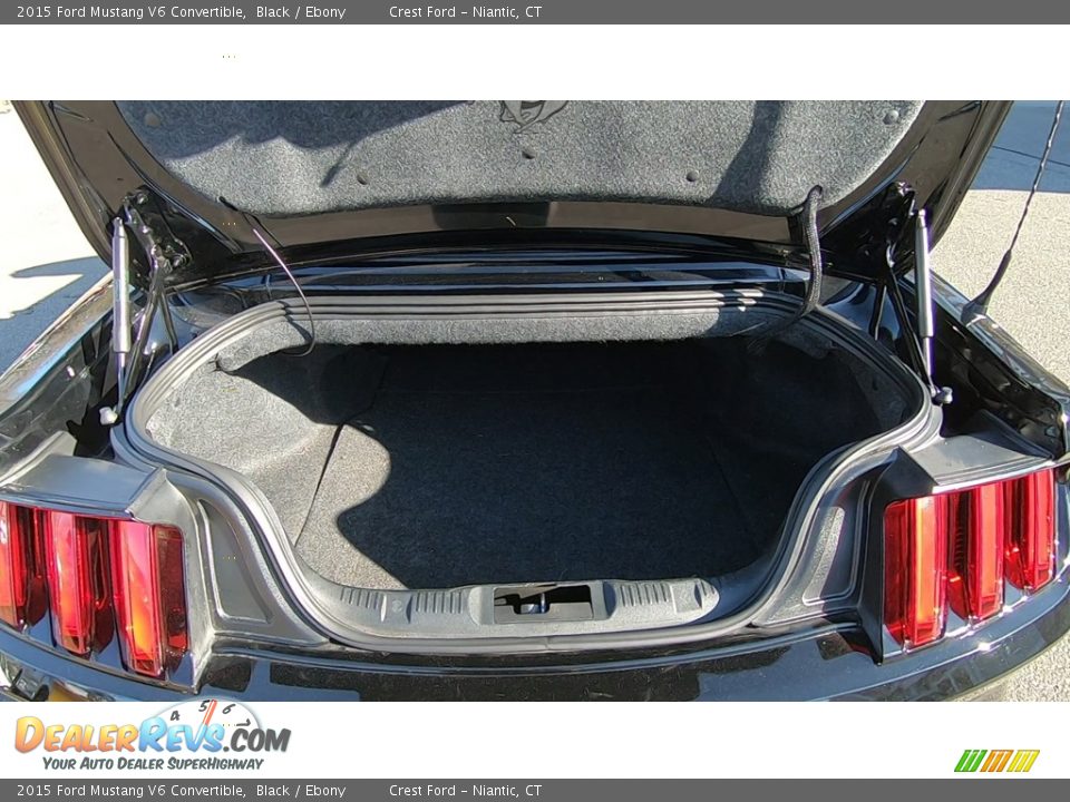 2015 Ford Mustang V6 Convertible Black / Ebony Photo #19