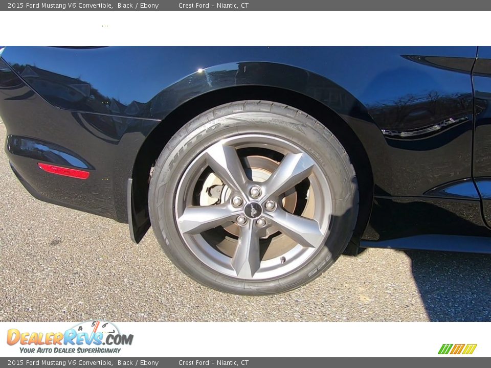 2015 Ford Mustang V6 Convertible Black / Ebony Photo #20