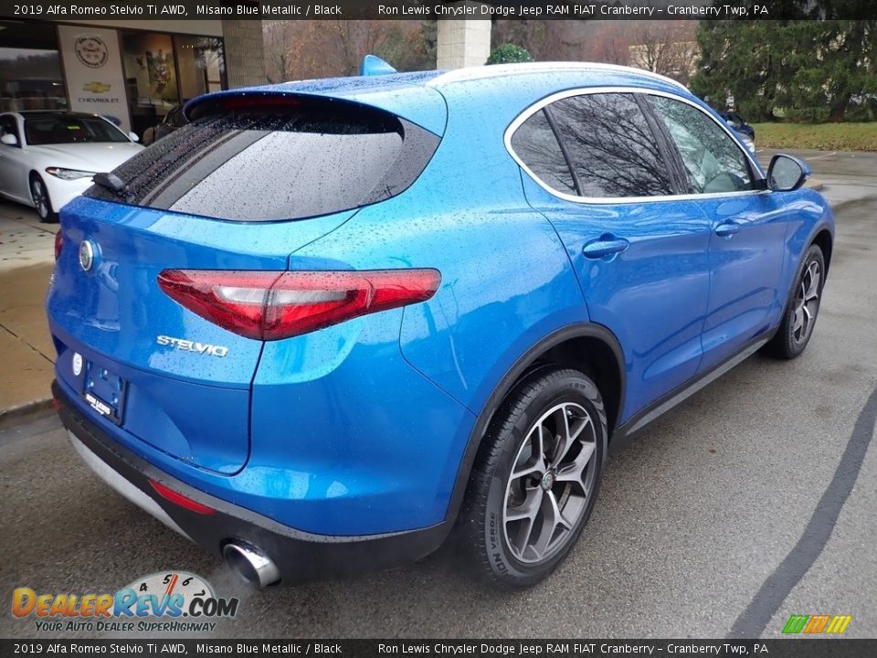 2019 Alfa Romeo Stelvio Ti AWD Misano Blue Metallic / Black Photo #2