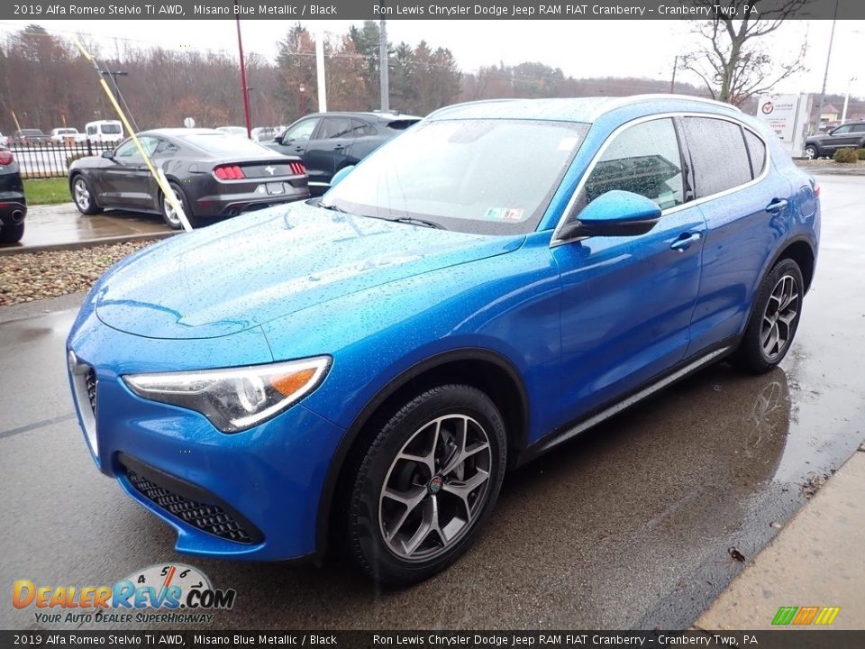 2019 Alfa Romeo Stelvio Ti AWD Misano Blue Metallic / Black Photo #5