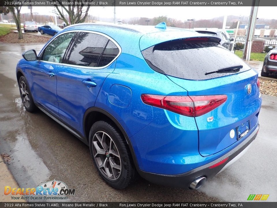 2019 Alfa Romeo Stelvio Ti AWD Misano Blue Metallic / Black Photo #7