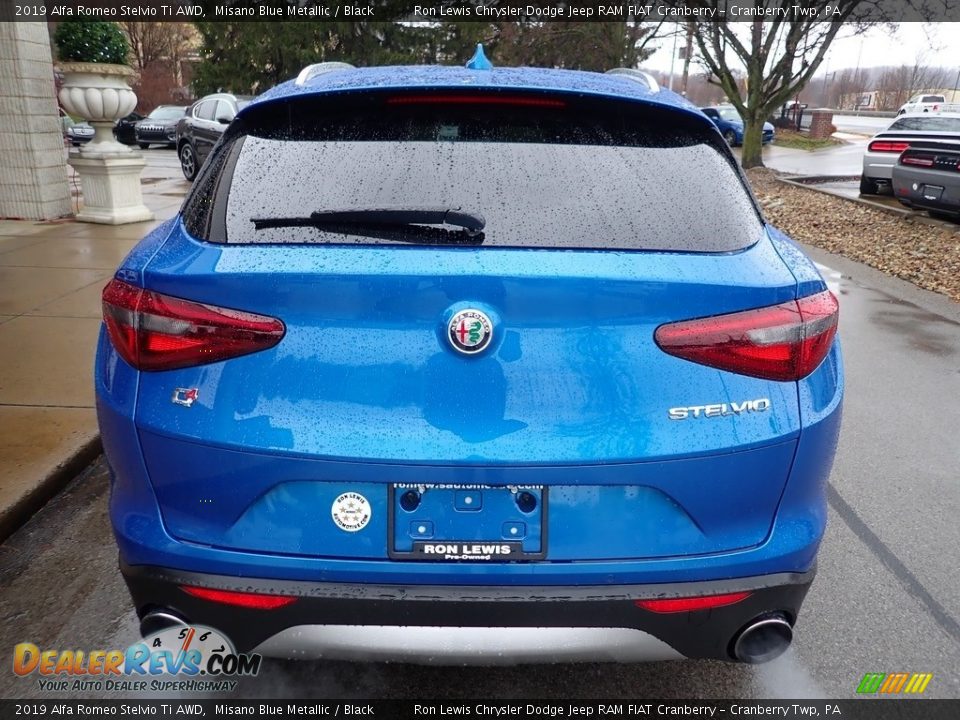 2019 Alfa Romeo Stelvio Ti AWD Misano Blue Metallic / Black Photo #8