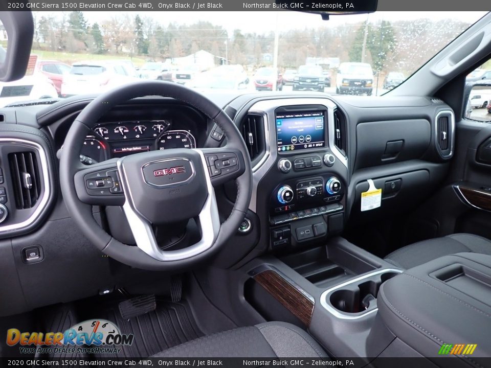 Jet Black Interior - 2020 GMC Sierra 1500 Elevation Crew Cab 4WD Photo #15