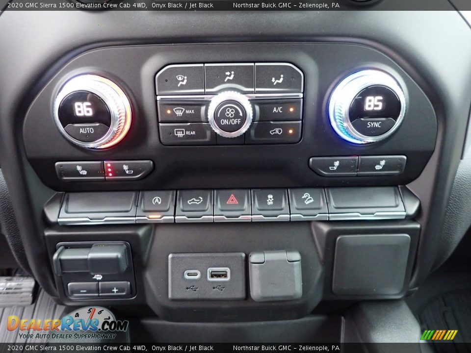 Controls of 2020 GMC Sierra 1500 Elevation Crew Cab 4WD Photo #18