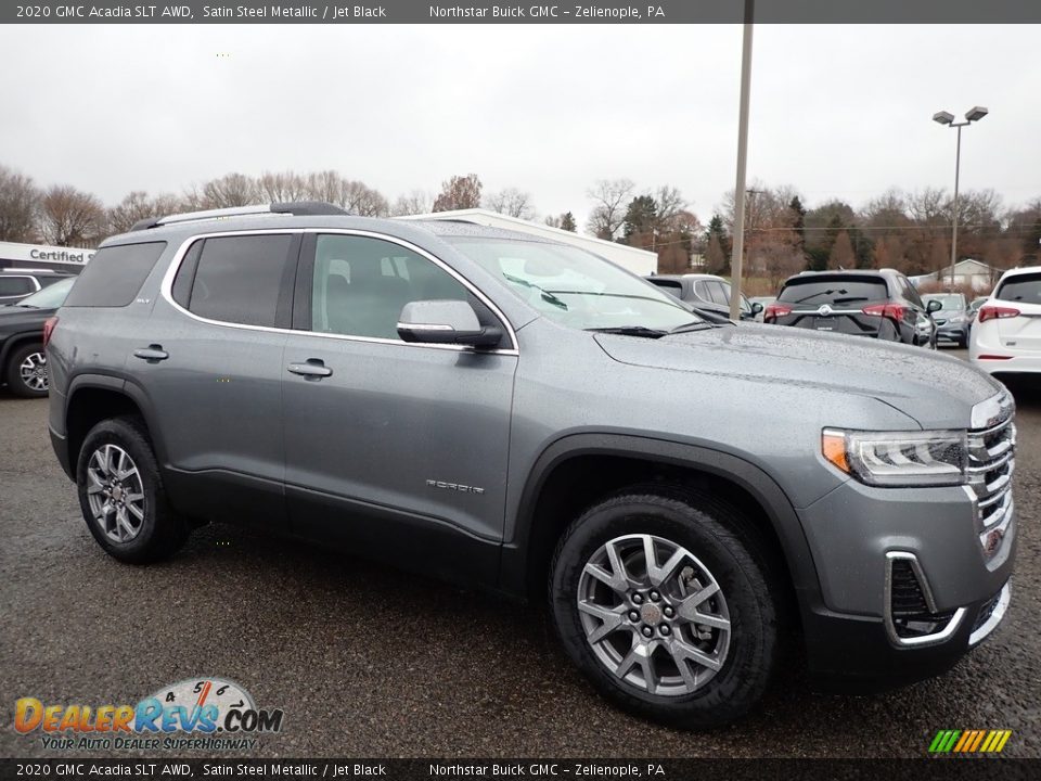 2020 GMC Acadia SLT AWD Satin Steel Metallic / Jet Black Photo #3