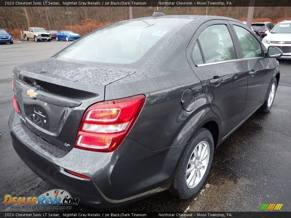 2020 Chevrolet Sonic LT Sedan Nightfall Gray Metallic / Jet Black/Dark Titanium Photo #5