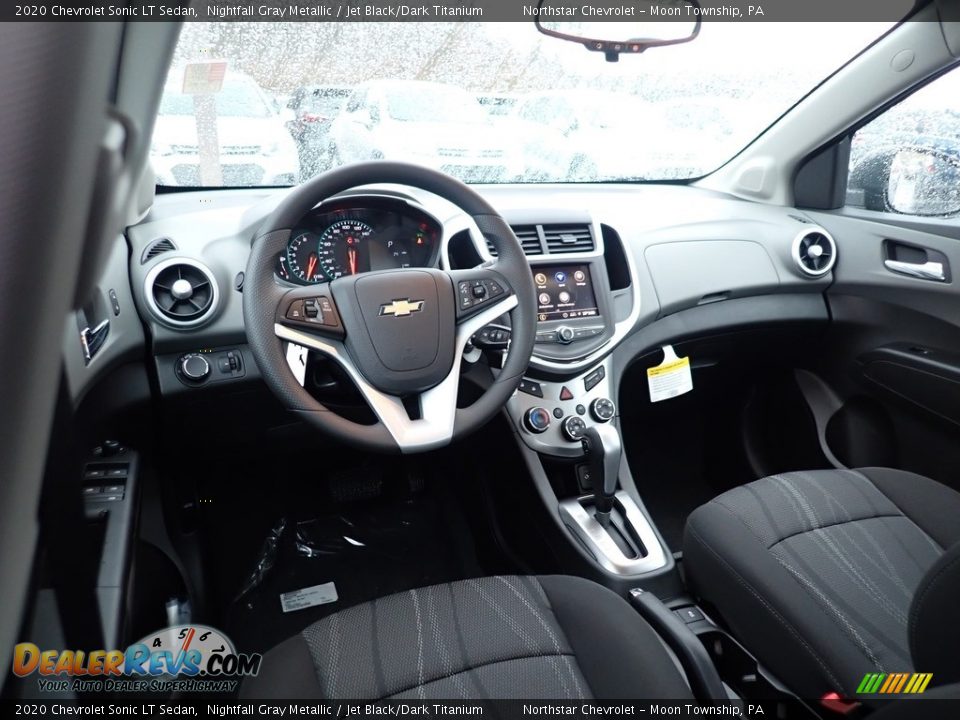 Jet Black/Dark Titanium Interior - 2020 Chevrolet Sonic LT Sedan Photo #12