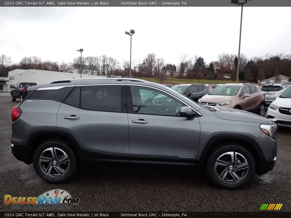 Satin Steel Metallic 2020 GMC Terrain SLT AWD Photo #4