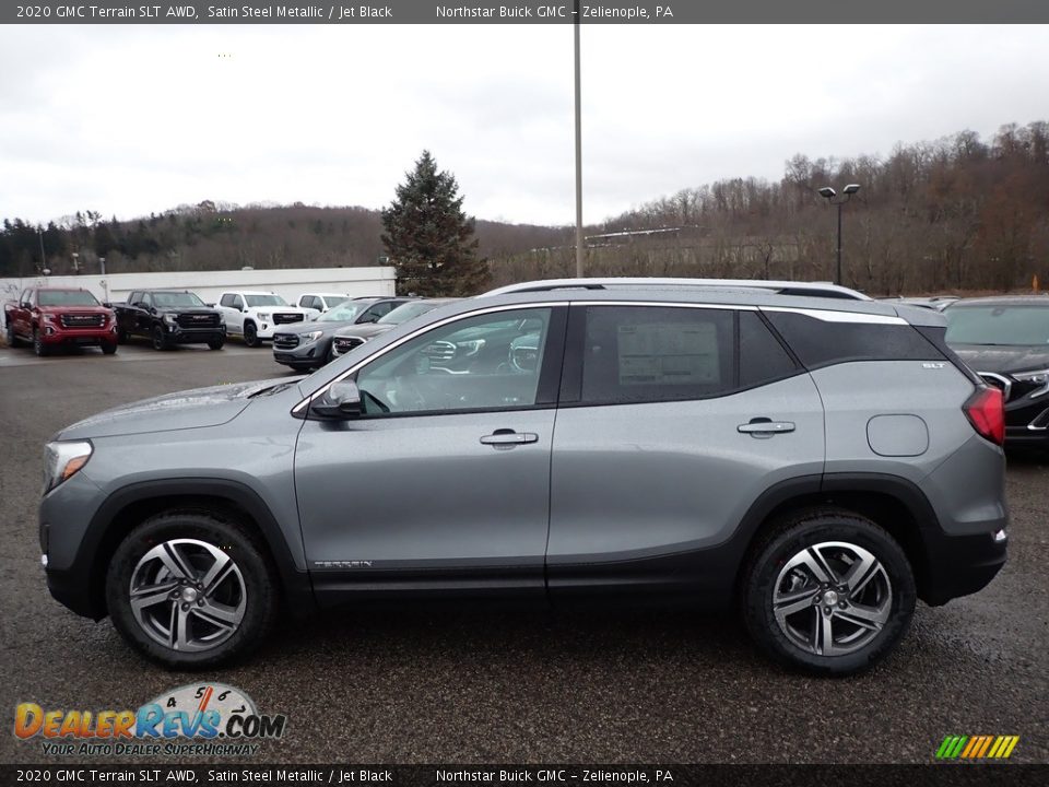 Satin Steel Metallic 2020 GMC Terrain SLT AWD Photo #9