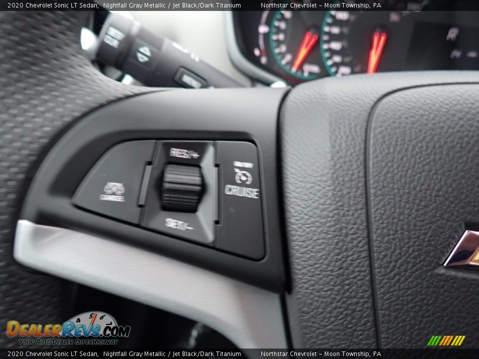 2020 Chevrolet Sonic LT Sedan Nightfall Gray Metallic / Jet Black/Dark Titanium Photo #19