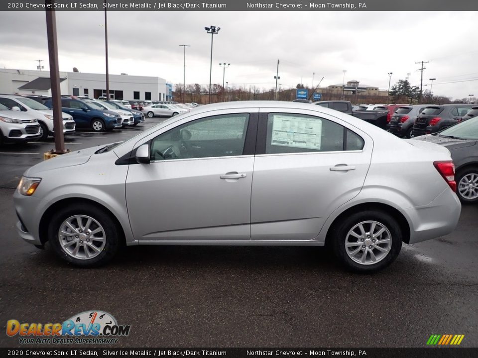 2020 Chevrolet Sonic LT Sedan Silver Ice Metallic / Jet Black/Dark Titanium Photo #2