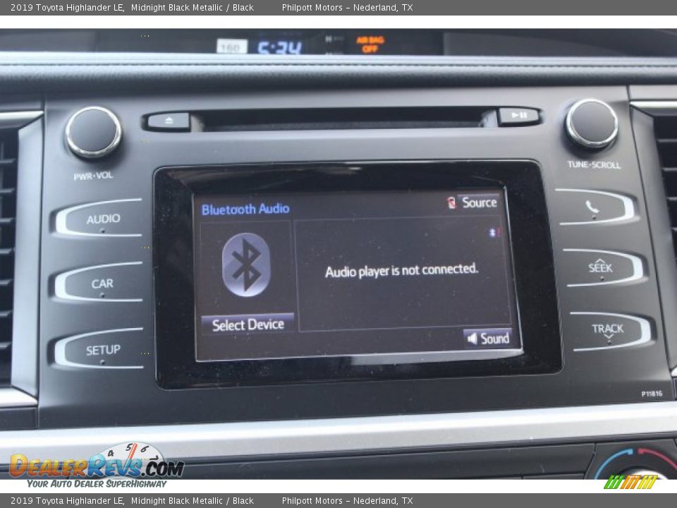 2019 Toyota Highlander LE Midnight Black Metallic / Black Photo #17