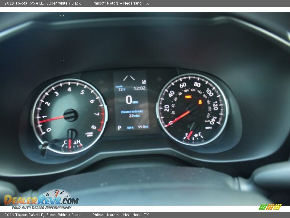 2019 Toyota RAV4 LE Super White / Black Photo #13