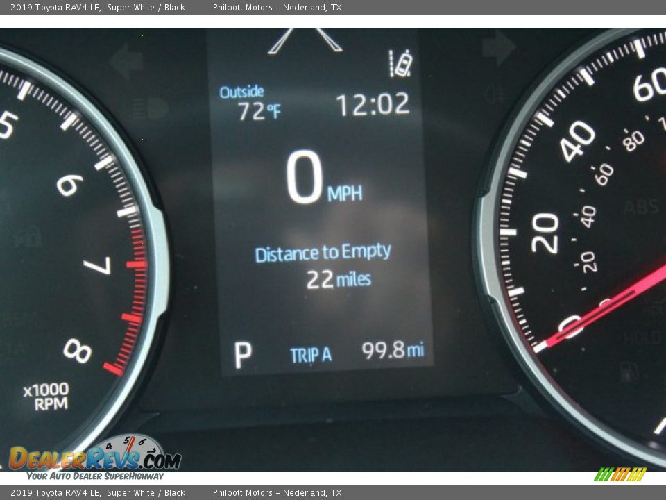 2019 Toyota RAV4 LE Super White / Black Photo #14